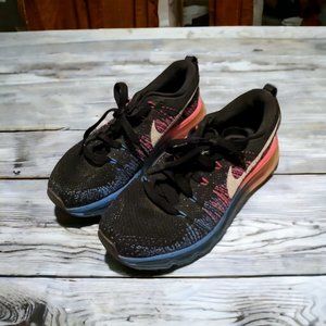 Nike Flyknit Air Max Women's Running Shoes/Sneakers Black Pink Blue Size 6